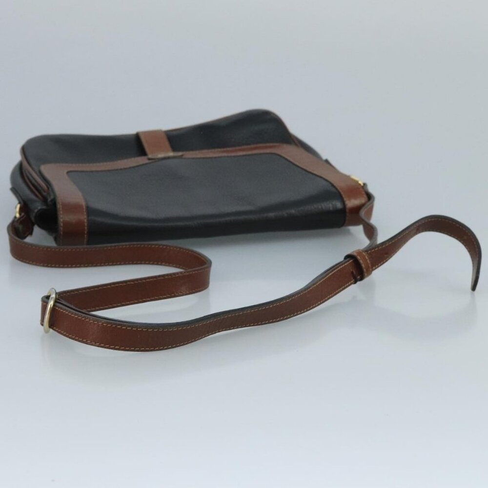 Authentic BALLY Shoulder Bag Leather Black - Picture 14 of 16